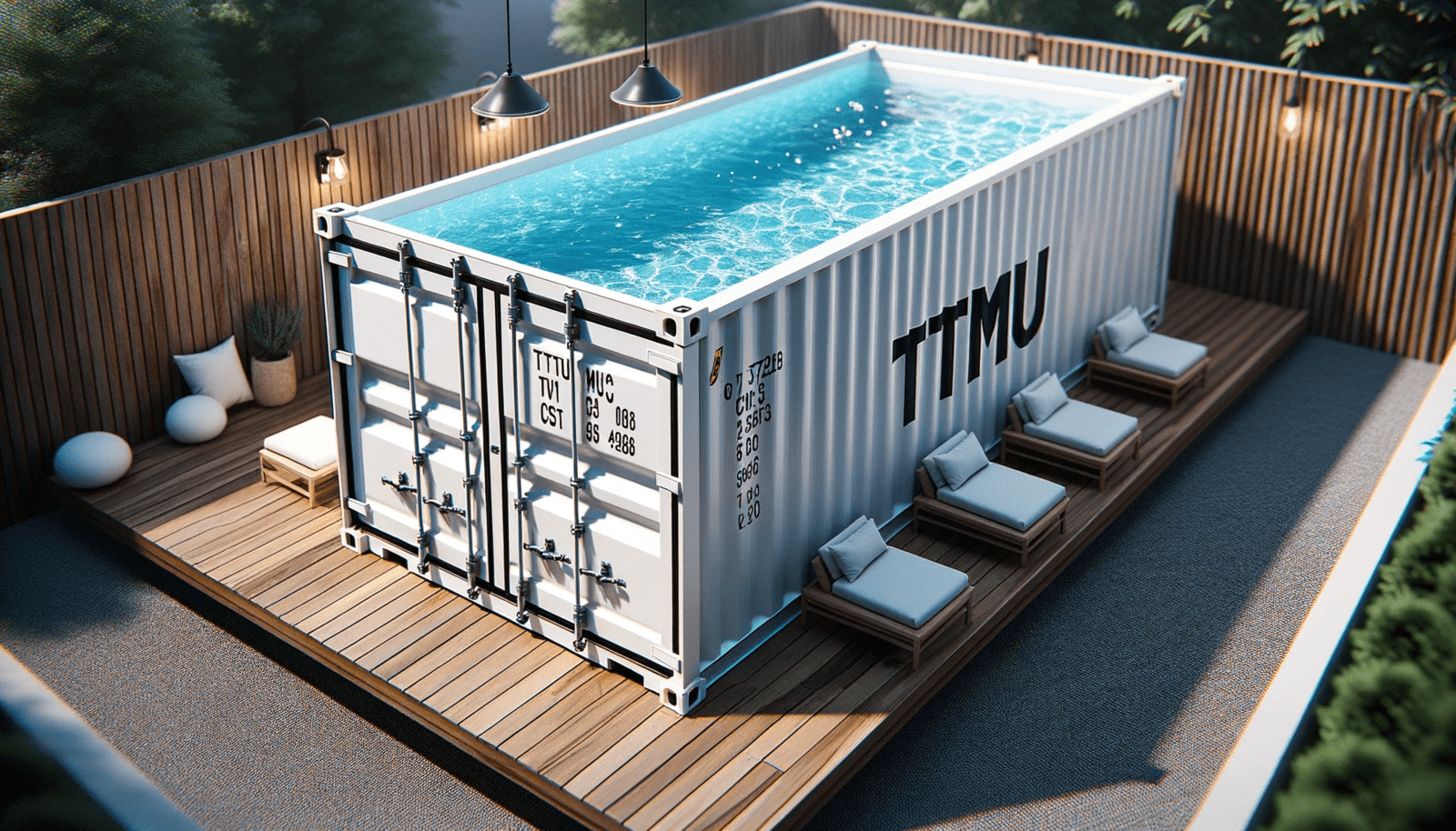 Thinking of the Summer Already? How about Transforming a Shipping Container into a Swimming pool?